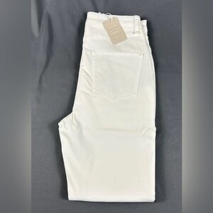 Peter Millar Womens Golf Pants Karlie 4 White Cotton Modal Spandex